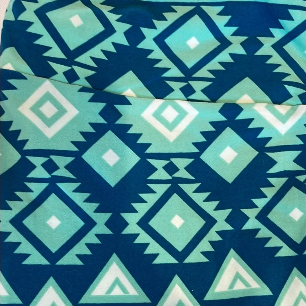 Variety of Blue Vibrant Patterned Women’s TC LuLaRoe Leggings - Picture 2 of 7